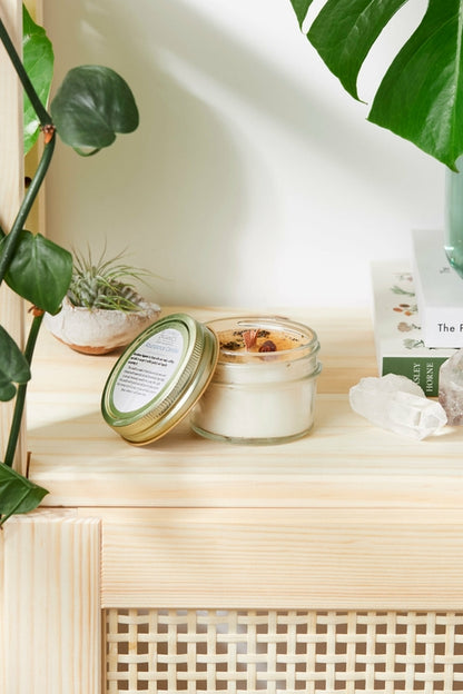 Golden Abundance | Luxe Ritueelkaars voor Intentie & Positieve Energie